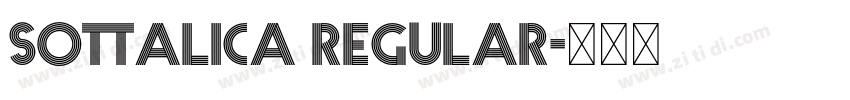 Sottalica Regular字体转换